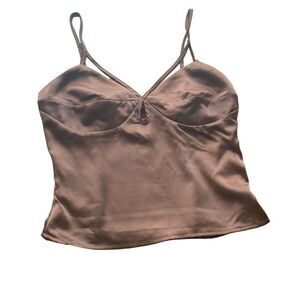 NWOT 2 piece bundle, Forever 21 brown and black silk tops
